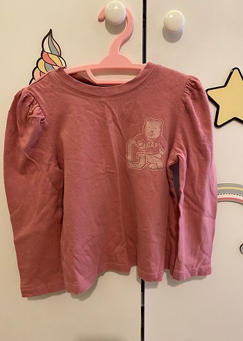 Kız Çocuk Pembe Uzun Kollu Penye Sweatshirt