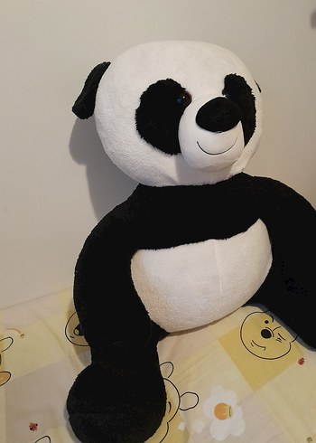 Crocs Beyaz Siyah Peluş Panda Oyuncak