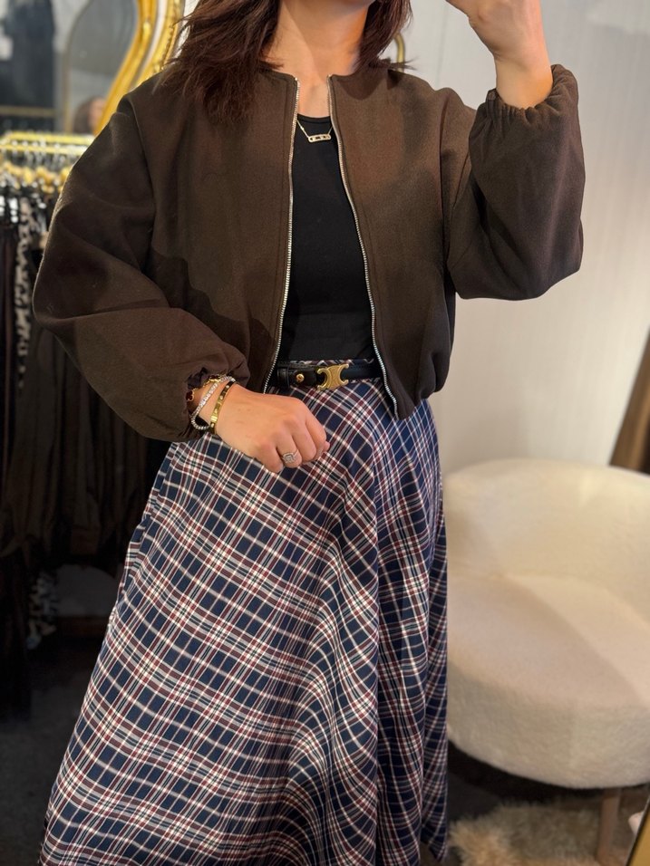 SIFIR Midi Ekose Etek SML mevcut yazın - Görsel 4