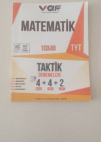 TYT Matematik Taktik Denemeleri 10x40