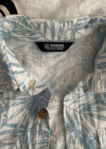 Erkek Çocuk Gri Beyaz Batik Desenli Gömlek - Görsel 2