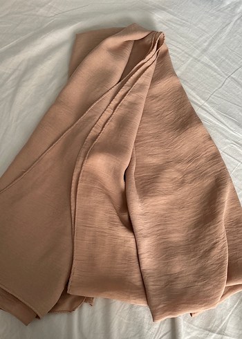 Bej Keten Kadın Şal - Görsel 3