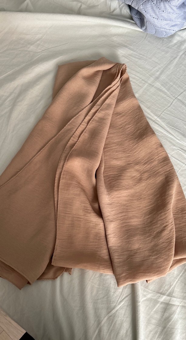 Bej Keten Kadın Şal - Görsel 3