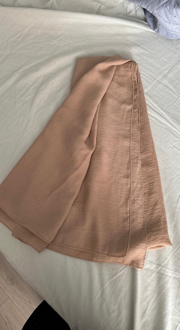 Bej Keten Kadın Şal - Görsel 2