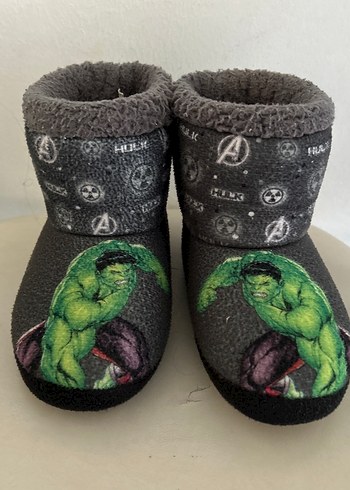 Gri Hulk Baskılı Erkek Çocuk Ev Terliği - Görsel 6