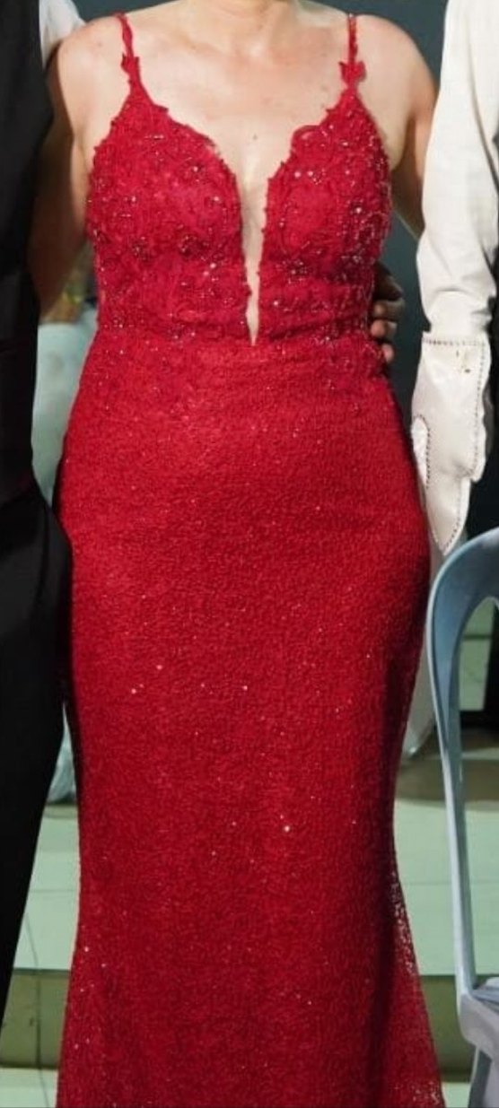 Kırmızı el işlemesi ithal kınalık - Görsel 3