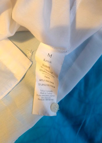 adL Nakışlı Beyaz Kısa Kollu Gömlek - Görsel 4