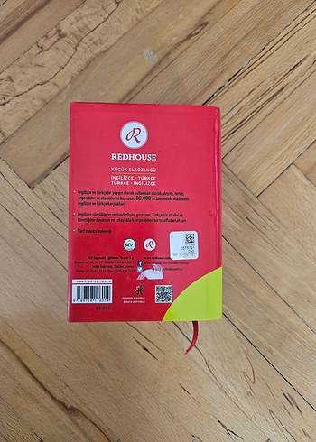 Redhouse İngilizce-Türkçe Küçük El Sözlüğü - Görsel 4