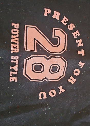 Kız Çocuk Siyah Baskılı Sweatshirt - Görsel 2