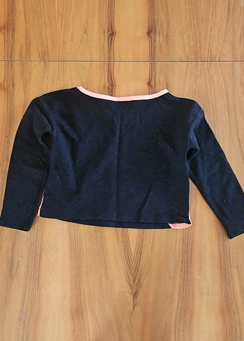 Kız Çocuk Siyah Baskılı Sweatshirt - Görsel 4