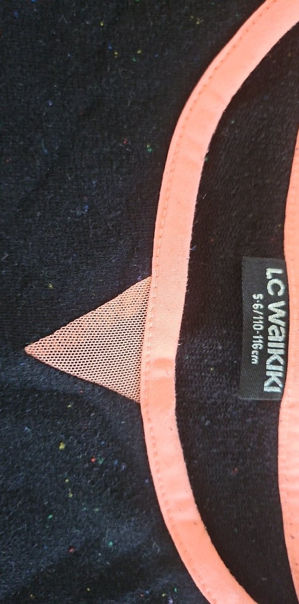 Kız Çocuk Siyah Baskılı Sweatshirt - Görsel 3