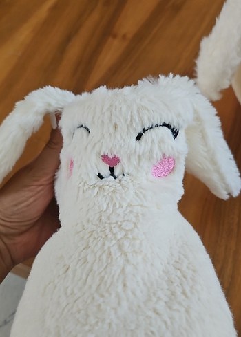 Beyaz Nakışlı Kız Çocuk Sıcak Ev Terliği - Görsel 2