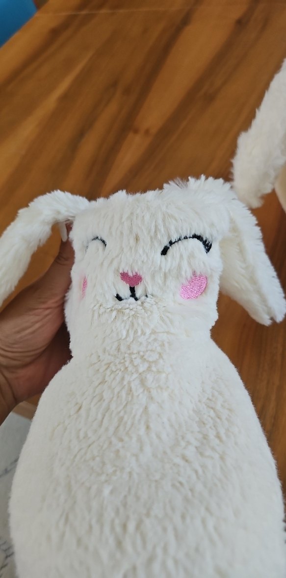 Beyaz Nakışlı Kız Çocuk Sıcak Ev Terliği - Görsel 2