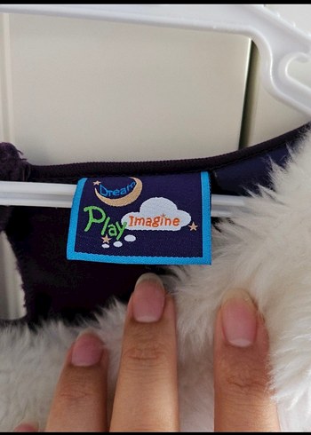 Uzun Mor Gotik Desenli Kiz cocuk Anna kostümü - Görsel 7