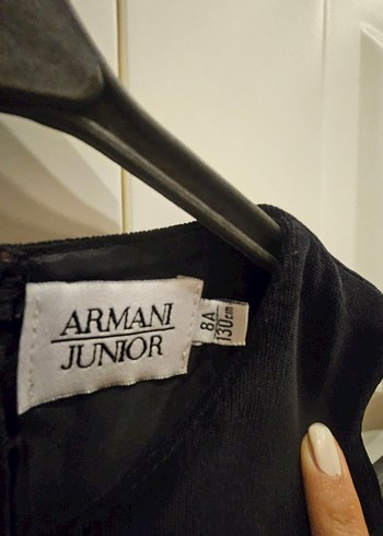 Kız Çocuk Siyah kadife jile Elbise - Görsel 5