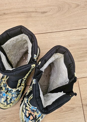 Renkli Kamuflaj Desenli Kadın Dolgu Topuklu Bot - Görsel 5