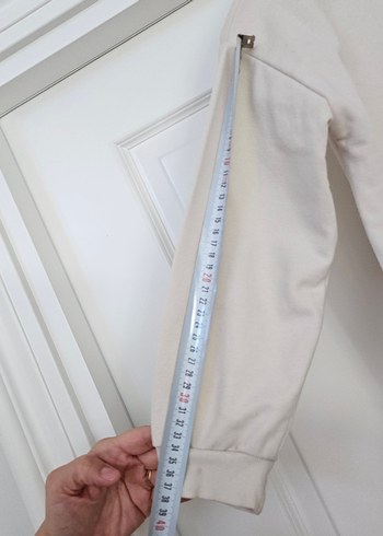 Kız Çocuk Bej Sweatshirt ve Ekose Etek - Görsel 6