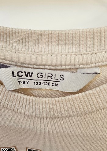 Kız Çocuk Bej Sweatshirt ve Ekose Etek - Görsel 5