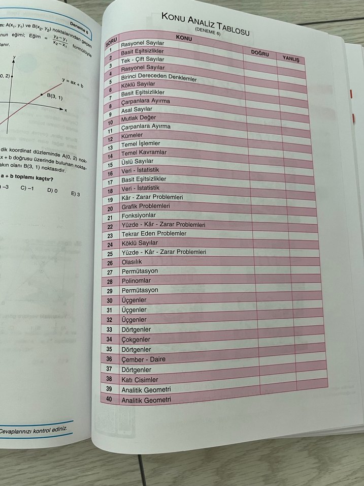 Benim Hocam TYT Matematik 10 Deneme Sınavı - Görsel 3