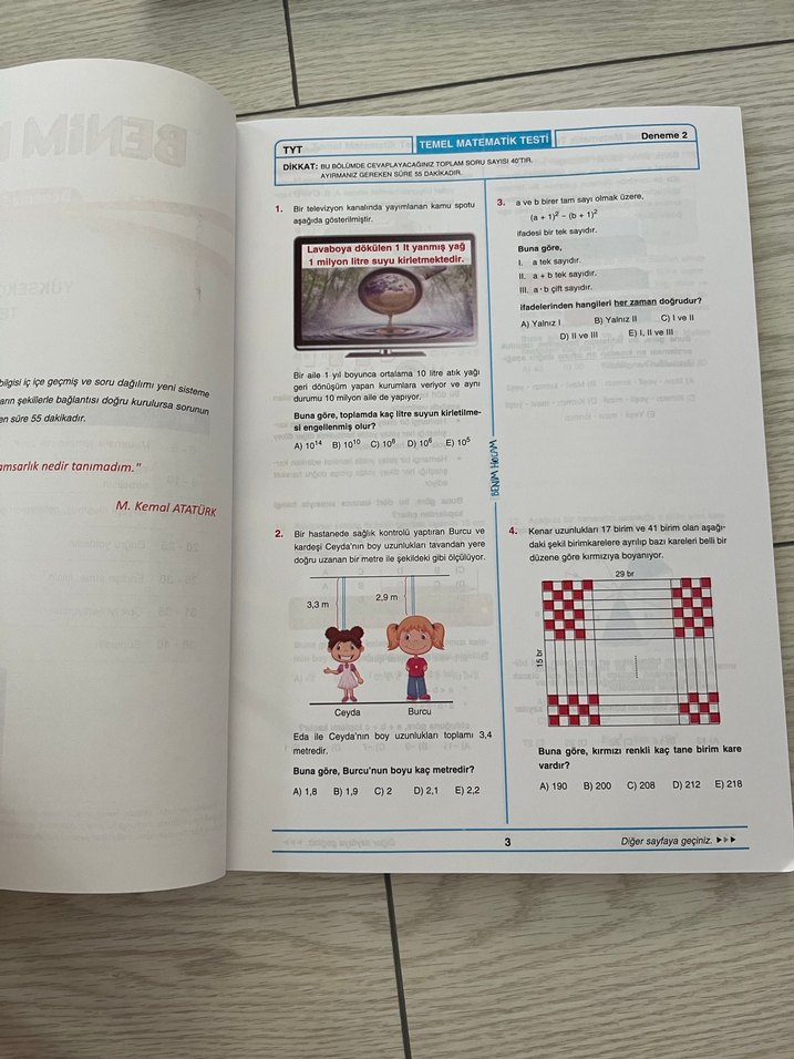 Benim Hocam TYT Matematik 10 Deneme Sınavı - Görsel 2