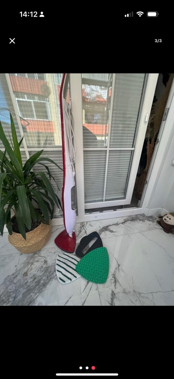 Renkli Uçlu Beyaz Elektrikli Süpürge - Görsel 3