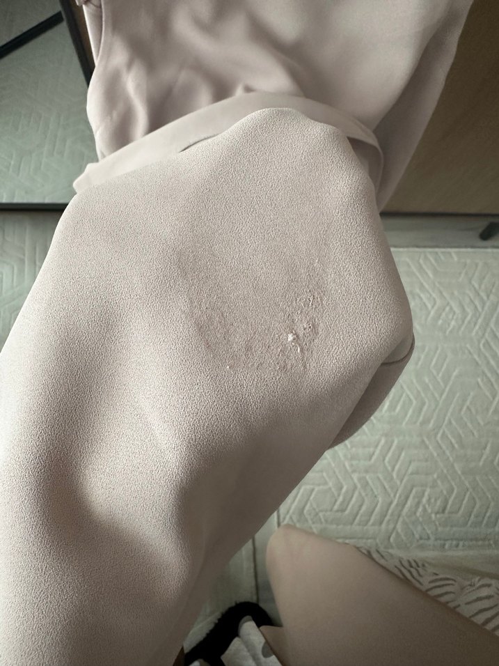 V Yaka Kolsuz Bej Mini Bluz - Görsel 2