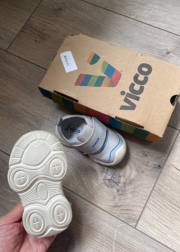 19 Beden Vicco Erkek Bebek İlk Adım Ayakkabısı Beyaz