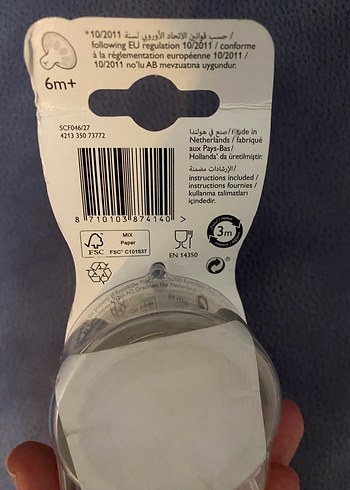  Beden beyaz Renk Philips Avent Natural Bebek Biberonu