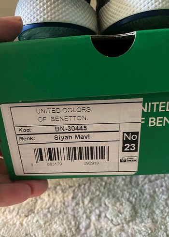 Benetton Siyah Yılan Desenli Erkek Çocuk Spor Ayakkabı