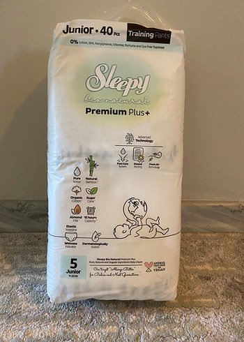 Sleepy Premium Plus+ Junior Eğitim Külot 40'lı