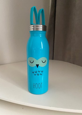 Turkuaz Çocuk Termosu Baykuş Desenli - Görsel 7
