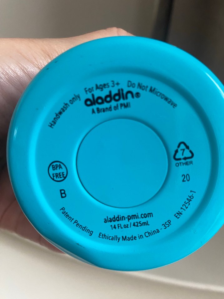 Turkuaz Çocuk Termosu Baykuş Desenli - Görsel 3