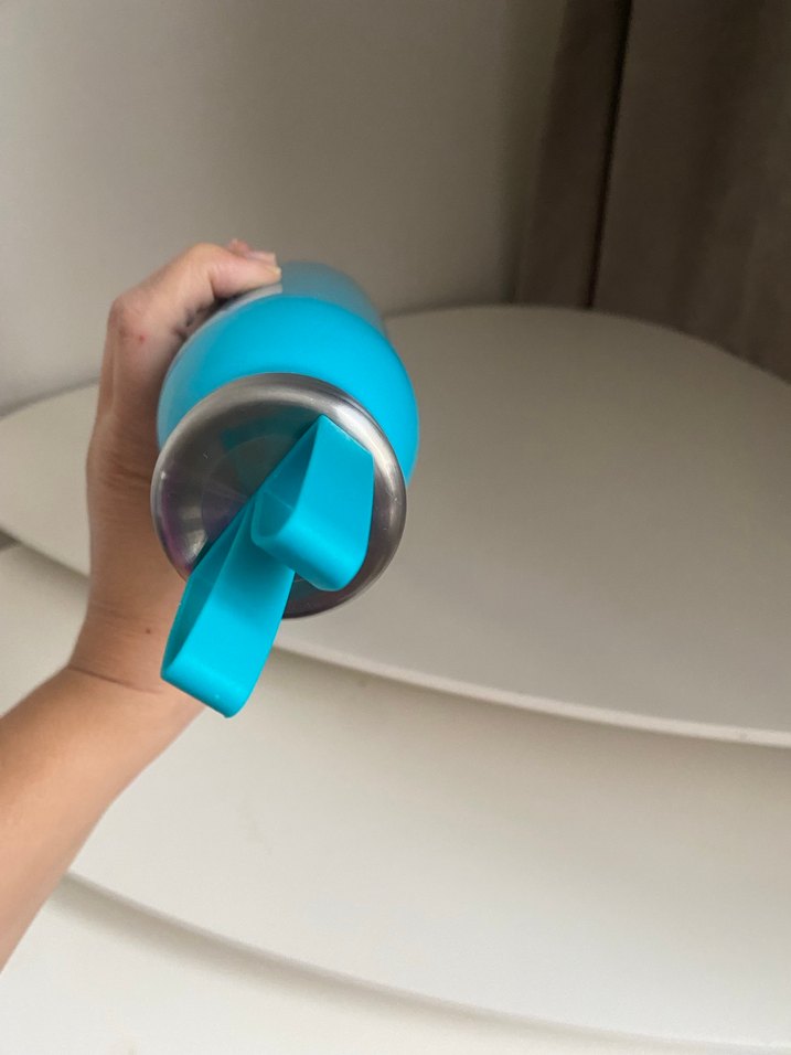 Turkuaz Çocuk Termosu Baykuş Desenli - Görsel 4