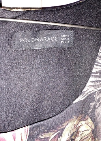 Polo Garage Çiçek Desenli Uzun Kollu Midi Elbise