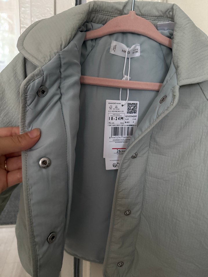 MANGO Baby Kapitone Mini Kaban - Görsel 3