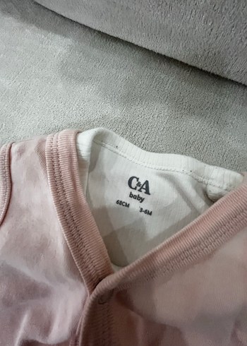 3 Ay Beden pembe Renk Pembe Uzun Kollu Bebek Body