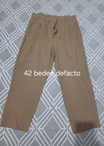 Defacto 42 Beden Bej Kadın Kumaş Pantolon
