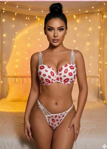 Taşlı Detaylı Sütyen Külot Takım - Görsel 2