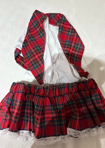 Ekose Desenli Fantazi Liseli Kostüm - Görsel 4