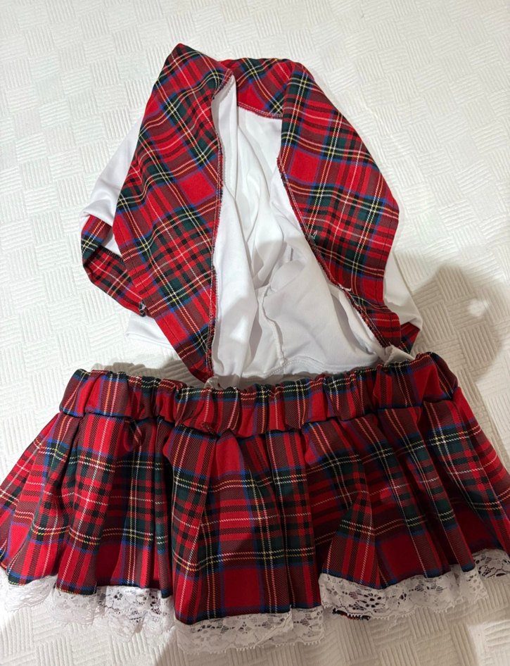 Ekose Desenli Fantazi Liseli Kostüm - Görsel 4