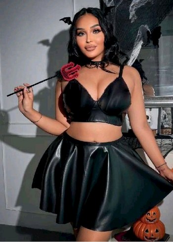 Büyük Beden Fantazi Deri Gecelik Takımı - Görsel 2