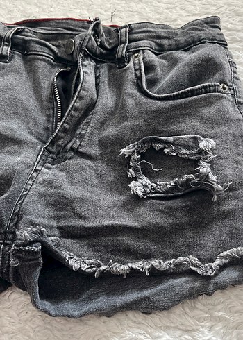 Mavi Jeans Gri Bol Kesim Kadın Mini Denim Şort