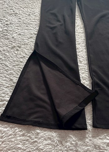 s Beden Yüksek bel İspanyol paça detay kumaş pantolon