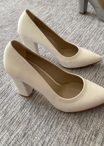 Diğer Beyaz Kadın Blok Topuklu Stiletto
