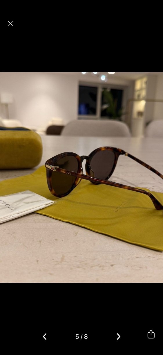Gucci Kahverengi Kadın Gözlüğü - Görsel 5