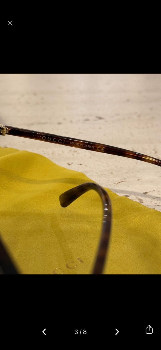 Gucci Kahverengi Kadın Gözlüğü - Görsel 3