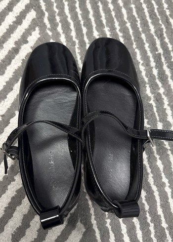 Tokalı Siyah Kız Çocuk Babet - Görsel 4