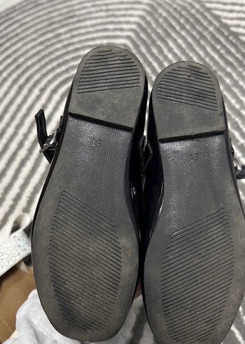 Tokalı Siyah Kız Çocuk Babet - Görsel 3