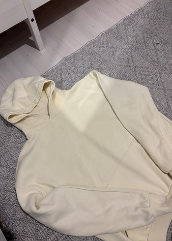 Diğer Beyaz Kapüşonlu Kadın Sweatshirt