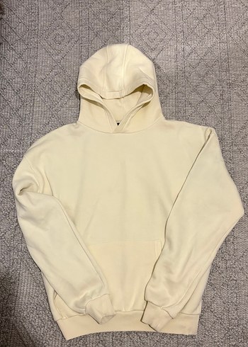Beyaz Kapüşonlu Kadın Sweatshirt